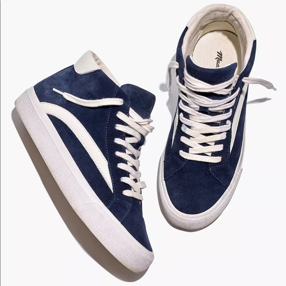 MADEWELL High-Top Sidewalk Sneakers in Suede - Picture 4 of 4